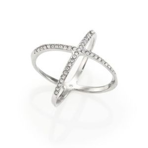 Michael Kors Jewelry - Michael Kors Brilliance Silver Pave Crystal Ring Michael Kors Jewelry - Michael Kors Brilliance Silver Pave Crystal Ring